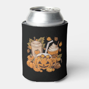 Porta-lata Outono Família Halloween Ação de Graças Fofo Outon
