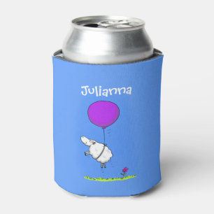 Porta-lata Ovelhas bonitas com desenho animado de balão