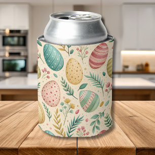 Porta-lata Ovos de Páscoa Vintage com Botões Florais