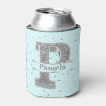 P Monograma Inicial do Prata Personalizado Seu Nom