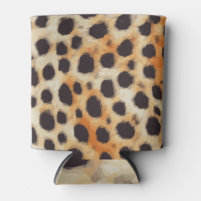 Porta-lata Padrão Animal Cheetah Personalizado (Frente)