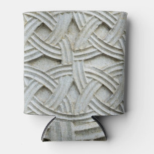Porta-lata Padrão antigo de escultura de pedra cristã