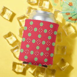 Porta-lata Padrão Charme de Férias de Natal 03 -