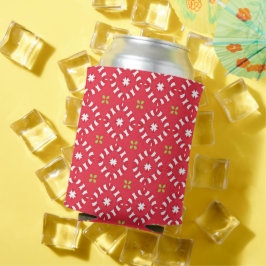 Porta-lata Padrão Charme de Férias de Natal 04 -