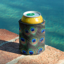 Porta-lata Padrão Colorida Peacock Feather Eyespot