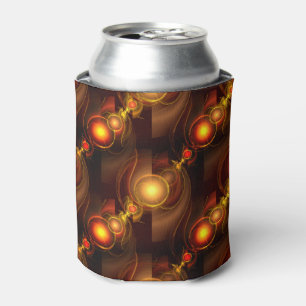 Porta-lata Padrão de Arte Abstrata Boho Moderno Elegante Dour