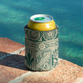 Porta-lata Padrão de Arte Botânica Decorativa Nouveau