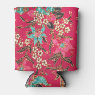 Porta-lata Padrão de arte do Batik indonésio malaio