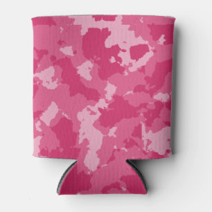 Porta-lata Padrão de Camo Rosa