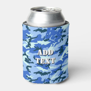 Porta-lata Padrão de Camuflagem Azul Militar