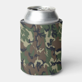 Porta-lata Padrão de Camuflagem Verde Militar