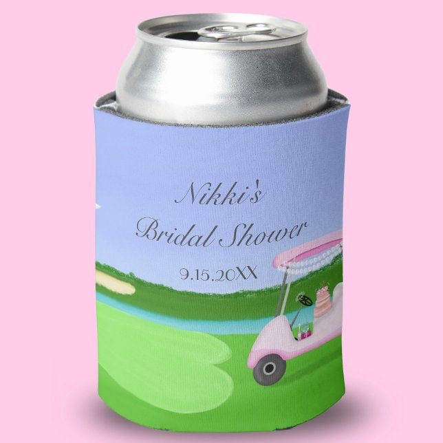 Porta-lata Padrão de Chá de Noiva de Golfe com Carrinho de Go (Criador carregado)