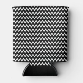 Porta-lata Padrão De Chevron Preto E Branco