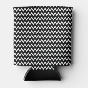 Porta-lata Padrão De Chevron Preto E Branco