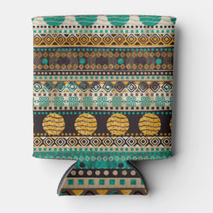 Porta-lata Padrão de Design de têxteis sem costura tribal