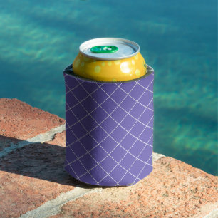 Porta-lata Padrão de diamante roxo