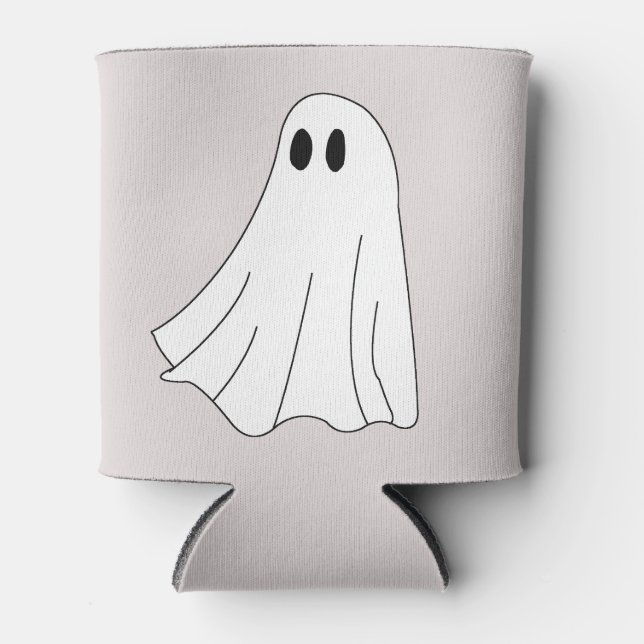 Porta-lata Padrão de Fantasma Pastel Fofo (Frente)