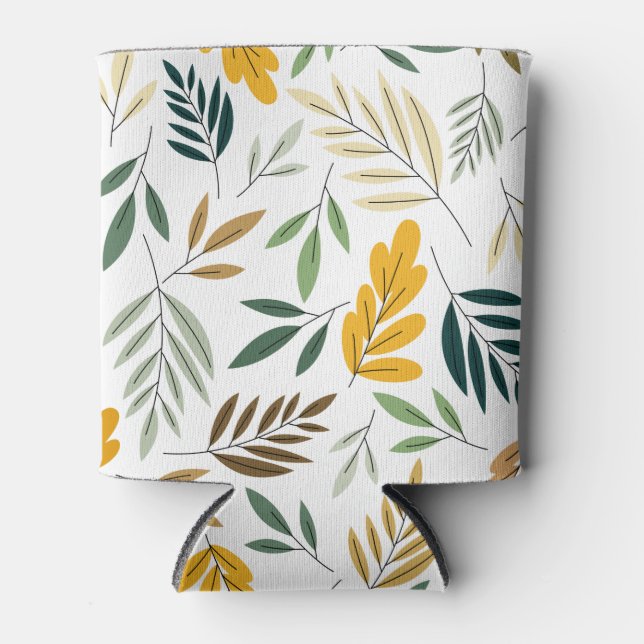 Porta-lata Padrão de Folhas de outono (Frente)