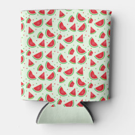 Porta-lata Padrão de Fruta de melancia Melon Summertime Verde