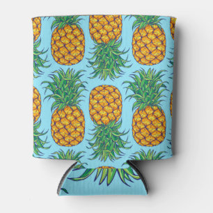 Porta-lata Padrão de Fruta Exótica de Verão de Abacaxi