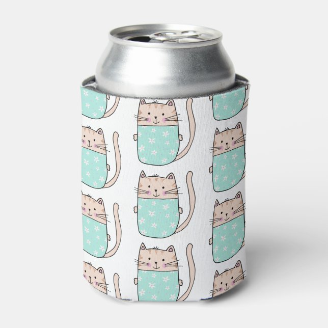 Porta-lata Padrão de gato gatinho gatinha (Can Front)