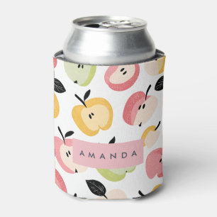 Porta-lata Padrão de Maçã Cortante Personalizado