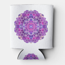 Padrão de Mandala rosa e roxo