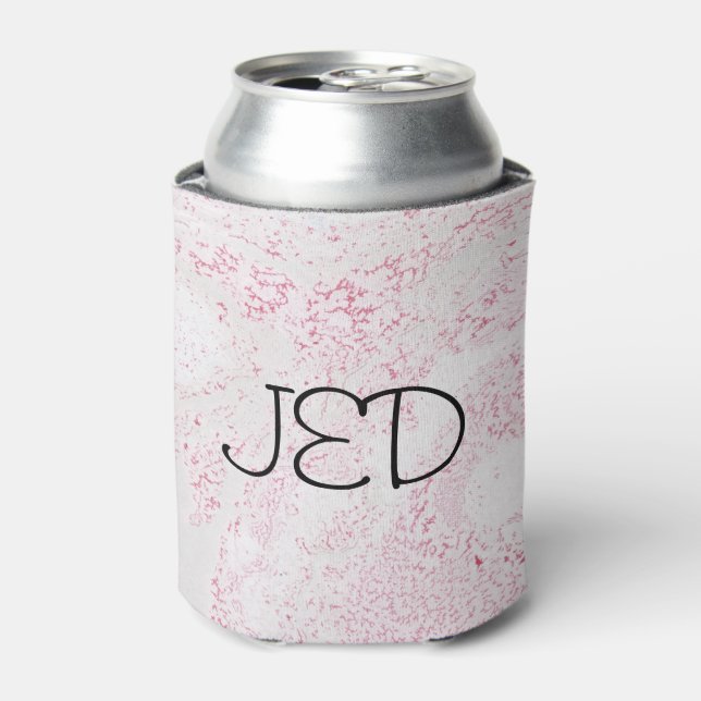 Porta-lata Padrão de Mármore Rosa e Branco (Can Front)