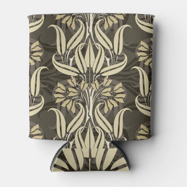 Porta-lata Padrão de Na moda Floral Moderno (Frente)
