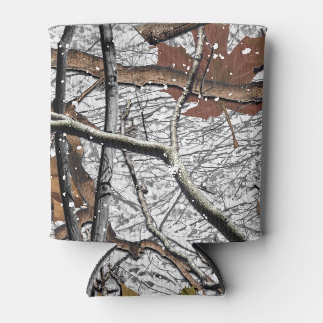 Porta-lata Padrão de Neve da Camouflage 2 (Frente)