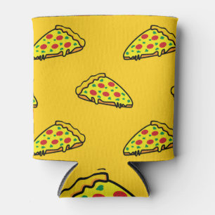 Porta-lata Padrão De Pizza De Vintage Whimsical
