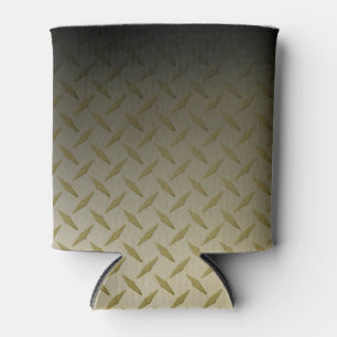 Porta-lata Padrão de Placa de Diamante de Preto para Dourado