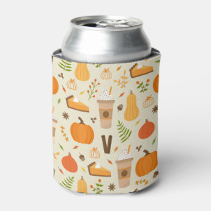 Porta-lata Padrão de queda de laranja divertido
