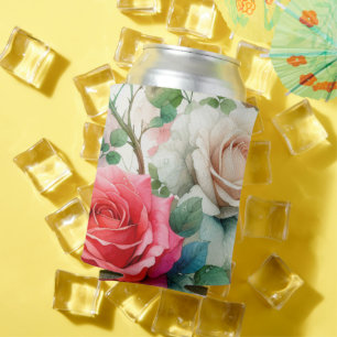Porta-lata Padrão de Rosa Caprichoso