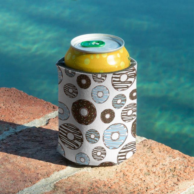 Porta-lata Padrão De Rosquinhas, Rosquinhas Azuis, Rosquinhas (Piscina in situ)