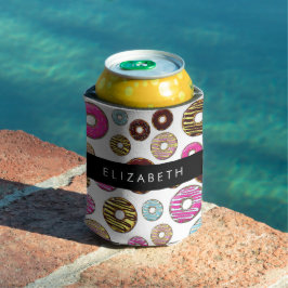 Porta-lata Padrão De Rosquinhas, Rosquinhas Coloridas, Seu No