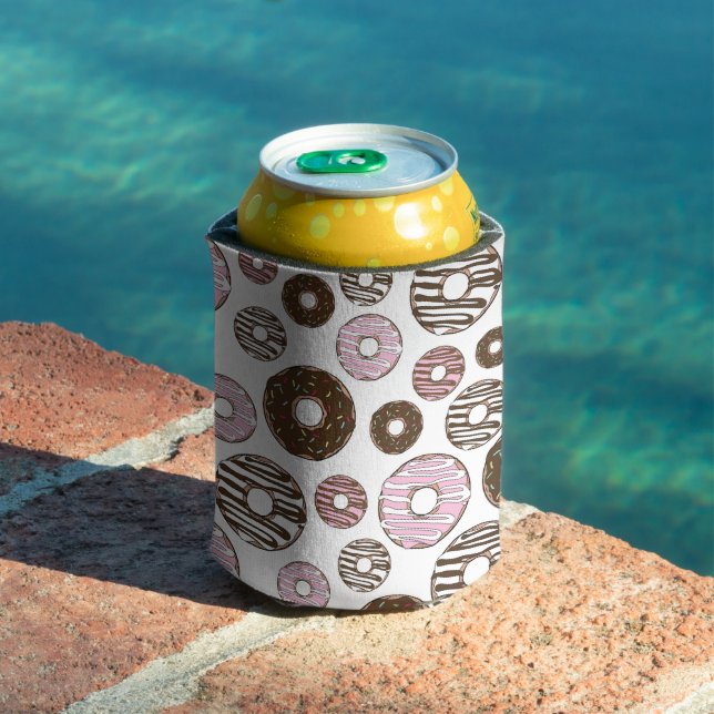Porta-lata Padrão De Rosquinhas, Rosquinhas Rosa, Rosquinhas  (Piscina in situ)