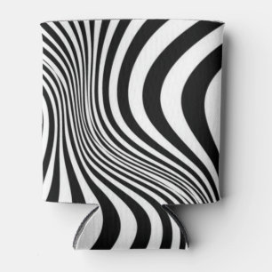 Porta-lata Padrão de textura de Impressão de pele zebra-88488