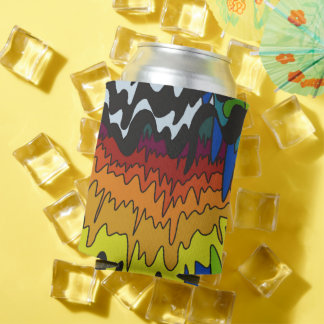 Porta-lata Padrão de Triquete de Stripe Colorida de Pista Líq