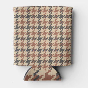 Porta-lata Padrão de Vintagem de Pé Ganso Tweed