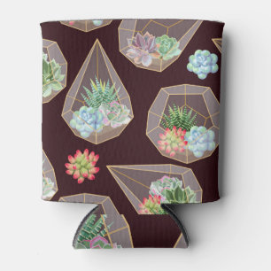 Porta-lata Padrão Detalhado De Cactus Suculentos Sem Olhos
