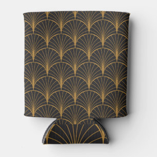 Porta-lata Padrão dos Círculos Geométricos de Art Deco