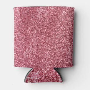 Porta-lata Padrão Dourado de Rosa brilhante rosa