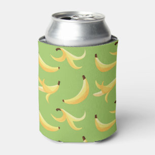 Porta-lata Padrão Engraçado de Banana Amarela Retro para Fest