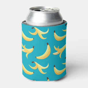 Porta-lata Padrão Engraçado de Banana Amarela Retro para Fest