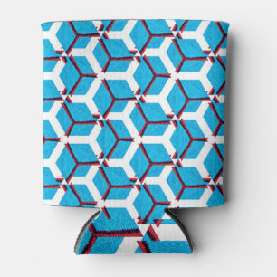 Porta-lata Padrão étnico feito à mão, textura têxtil.