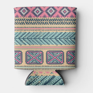 Porta-lata Padrão Étnico Tribal Vintage Invisível