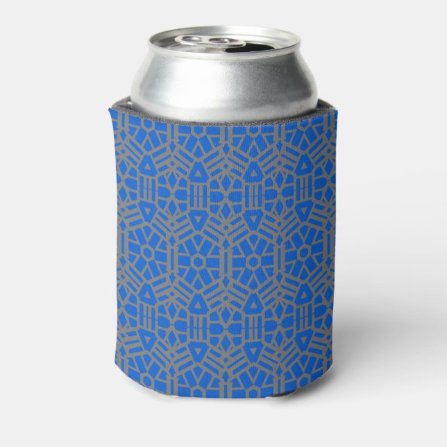 Porta-lata Padrão exclusivo azul e prata (Can Back)