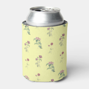 Porta-lata Padrão Floral Amarelo Simples Boho Festa Vintage