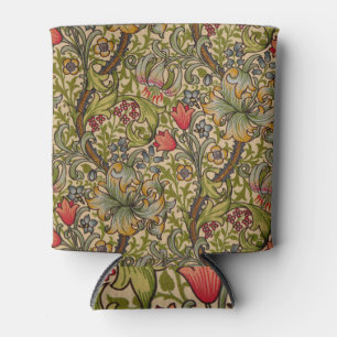 Porta-lata Padrão Floral Antigo Lírio Dourado de William Morr